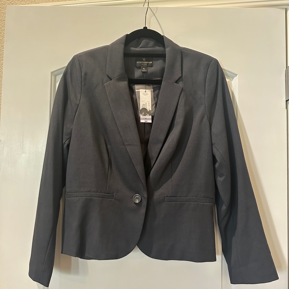 Worthington Charcoal Blazer Jacket